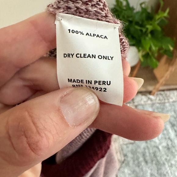 Emerson Fry Maroon and Pink Crew Neck Sweater - Picture 3 of 3